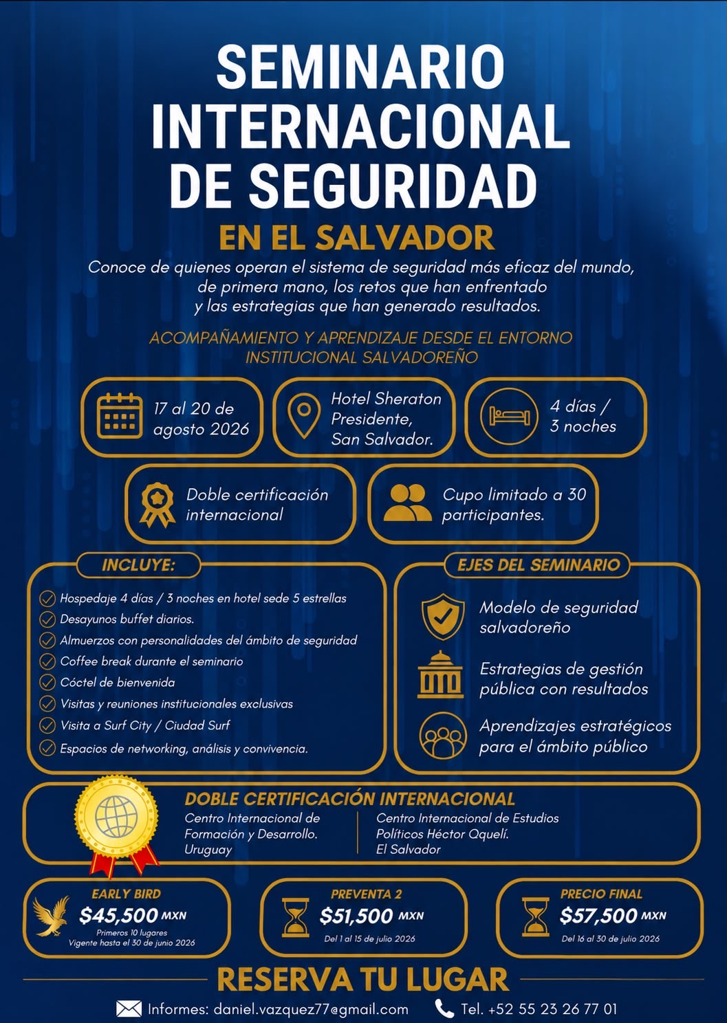 Seminario Internacional de Seguridad en El Salvador: una experiencia única de aprendizaje - Imagen de noticia